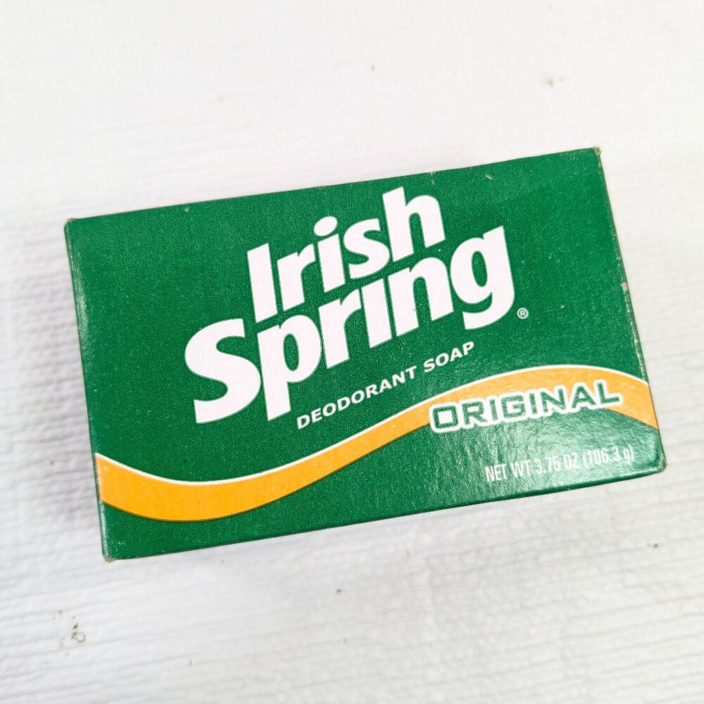 Vintage Irish Spring Original Deodorant Soap 3.75 oz Bath size Irish Springs